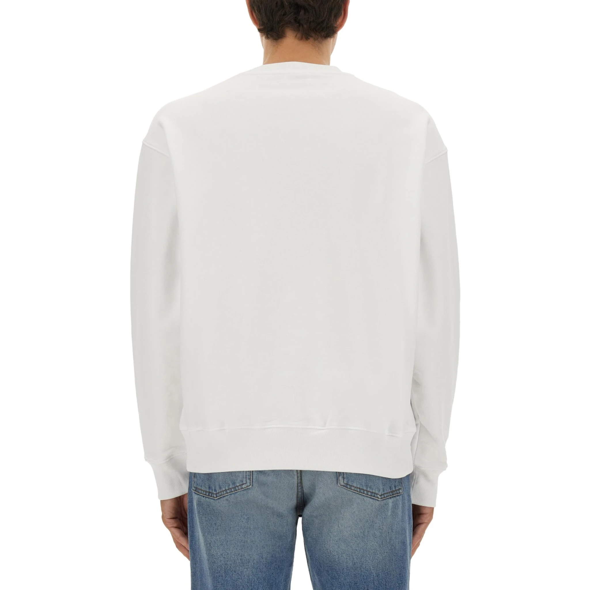 SWEATSHIRT WITH LAUREL CROWN LOGO EMBROIDERY