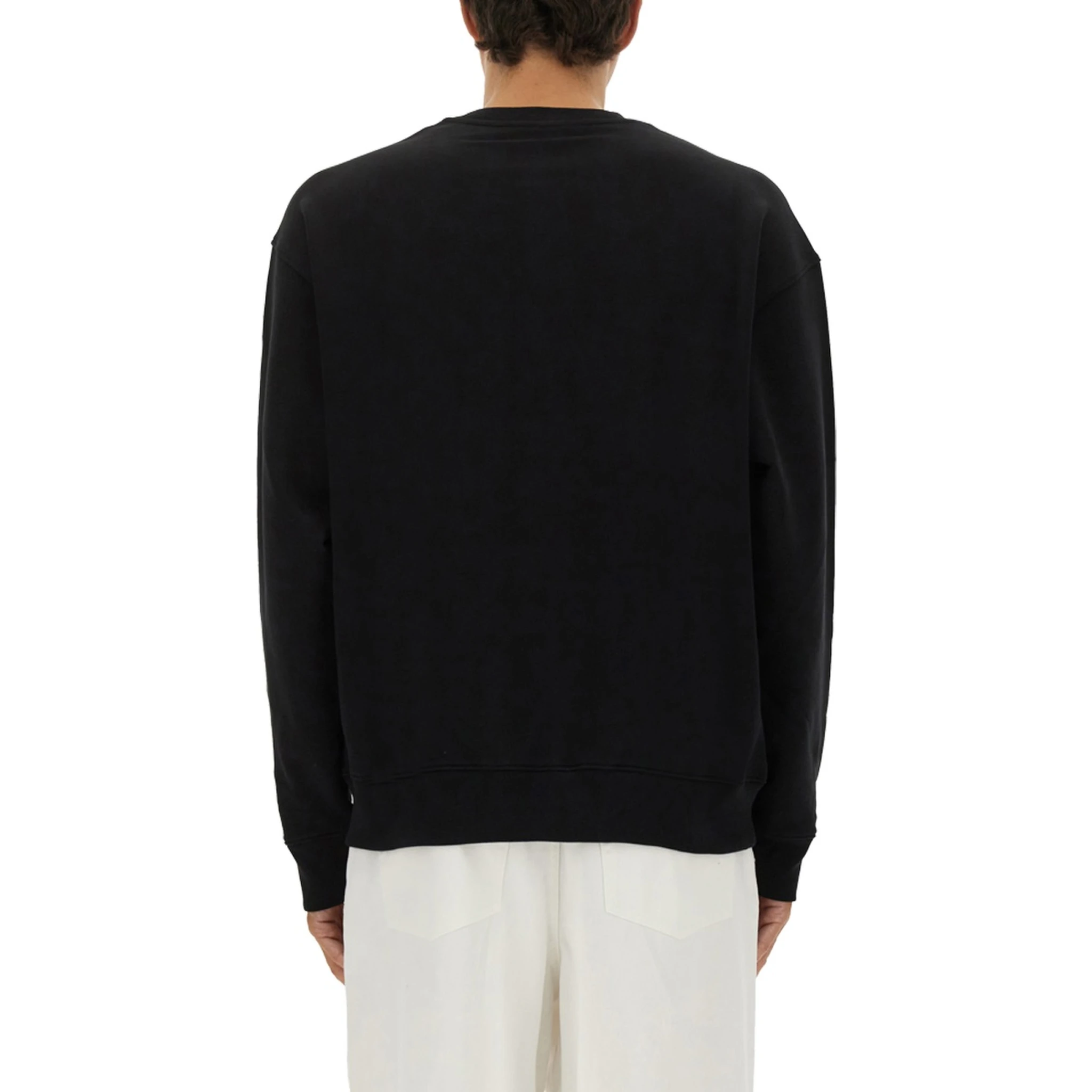 SWEATSHIRT WITH LAUREL CROWN LOGO EMBROIDERY