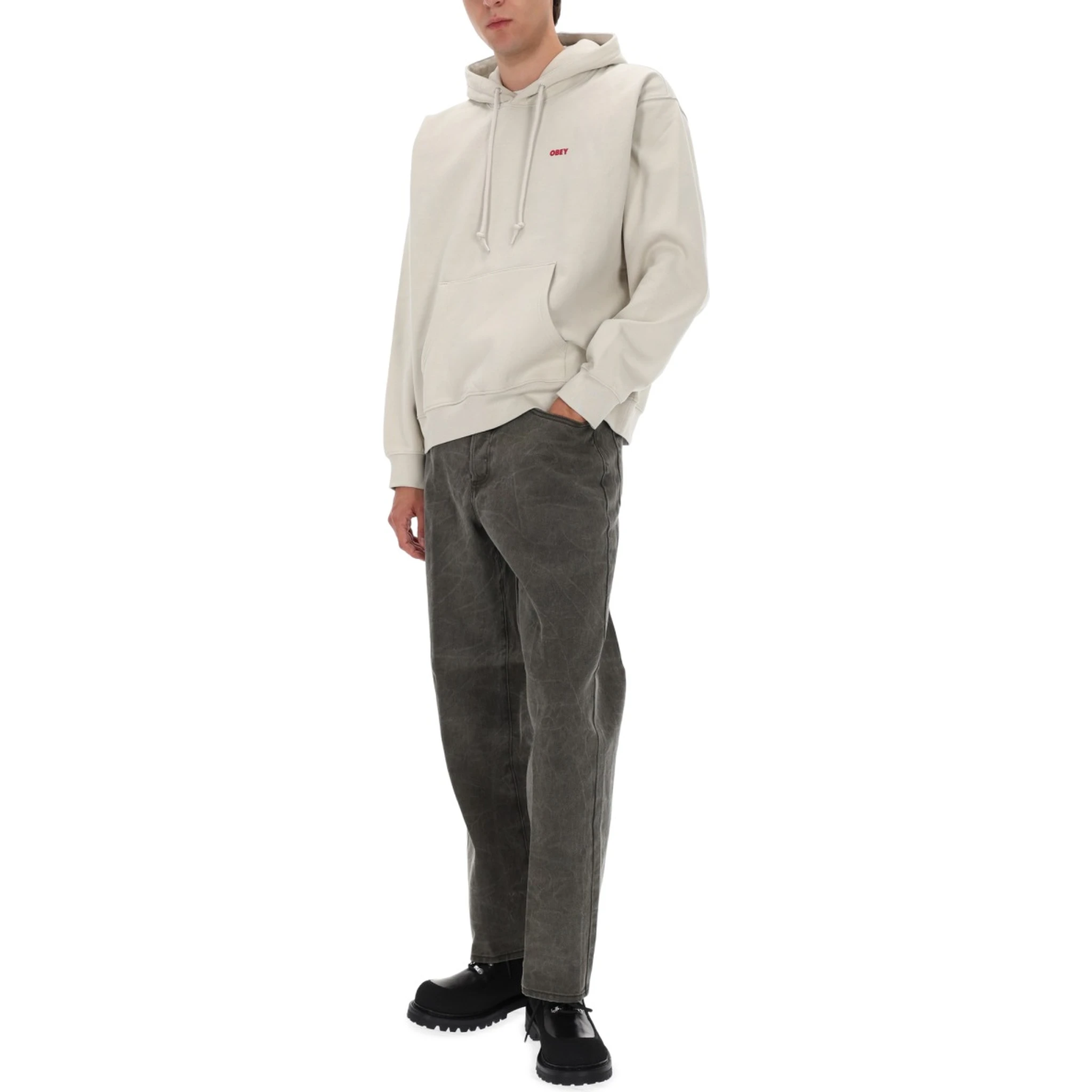SWEATSHIRT WITH LOGO AND PRINT