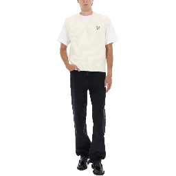RIBBED VEST WITH FOX PATCH