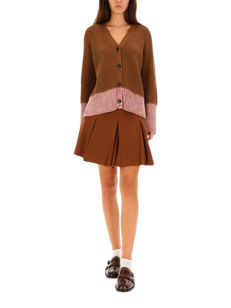 CARDIGAN WITH "COLOR BLOCK" PATTERN alternative