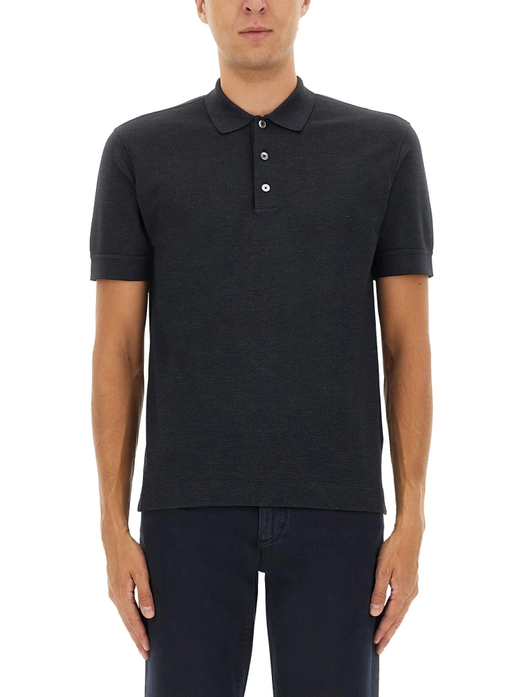 COTTON BLEND POLO SHIRT
