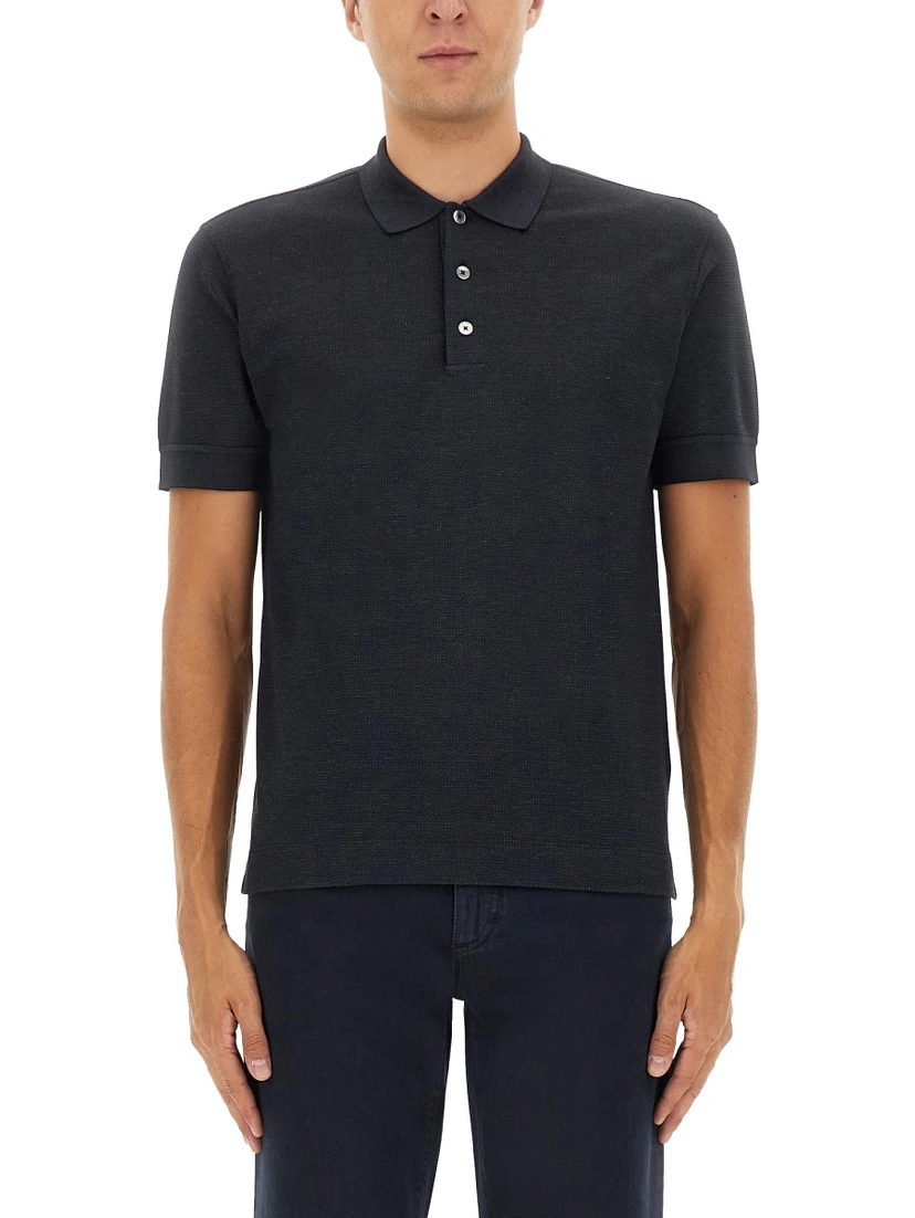 COTTON BLEND POLO SHIRT