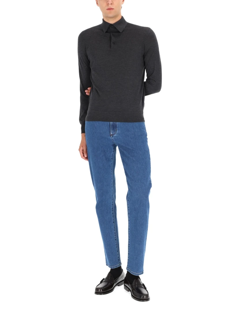 CASHMERE POLO SHIRT
