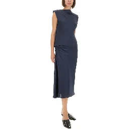 DRAPED MIDI SKIRT
