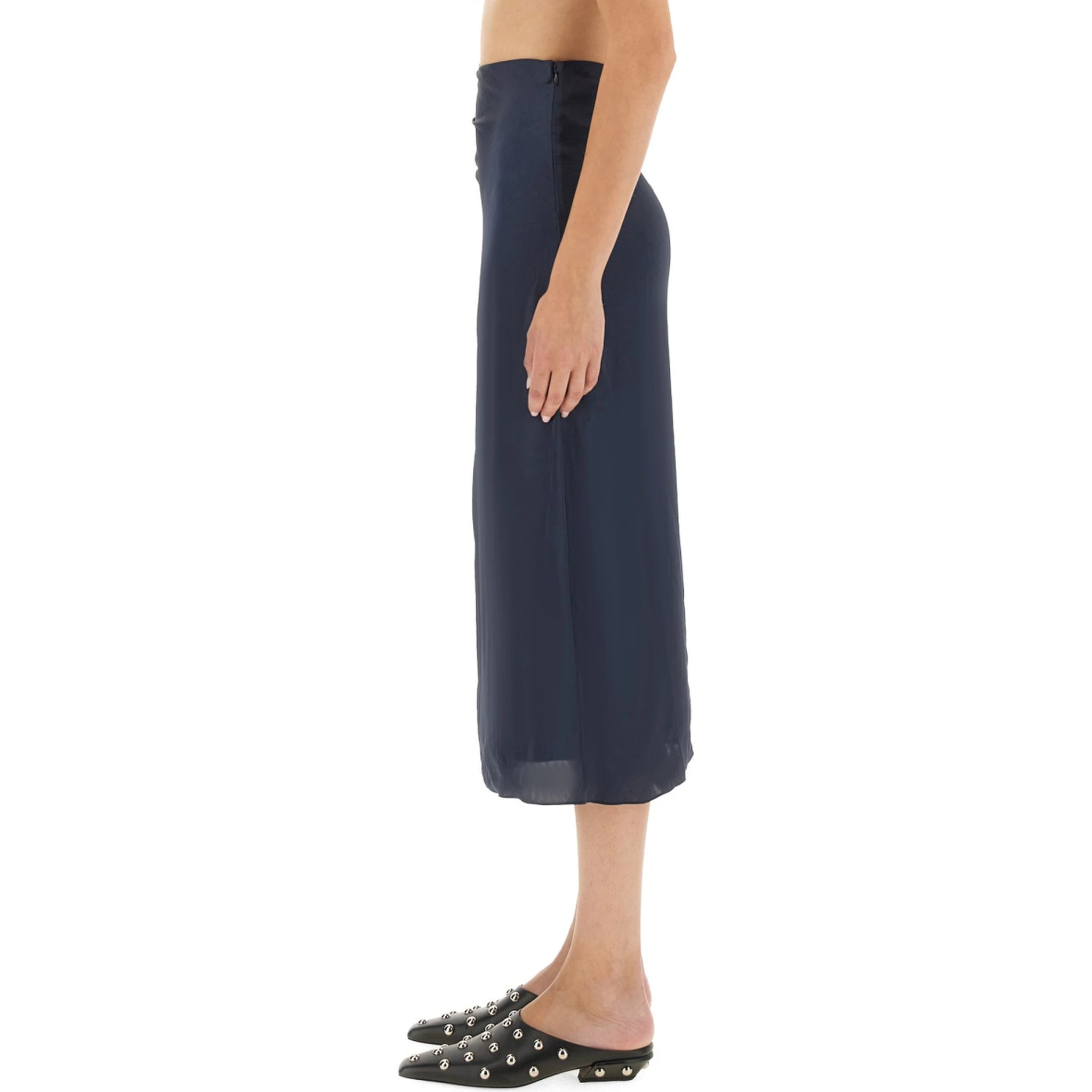 DRAPED MIDI SKIRT