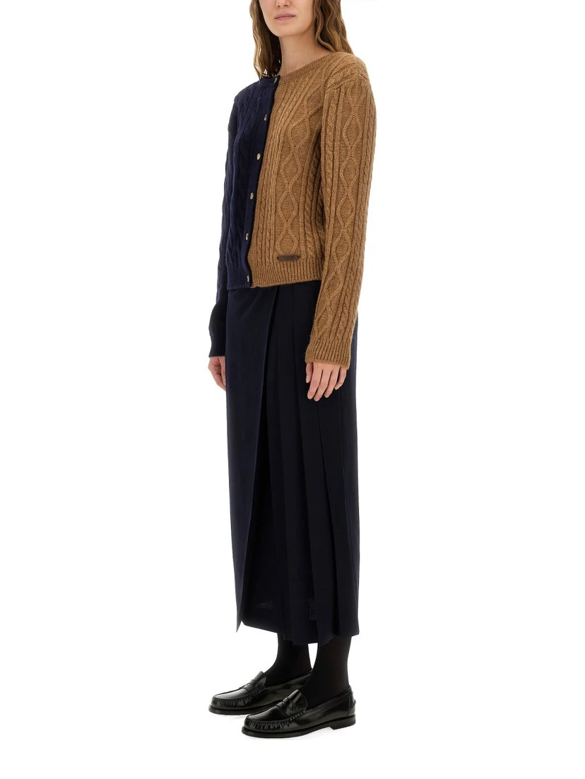 MIDI SKIRT WITH TOGGLE