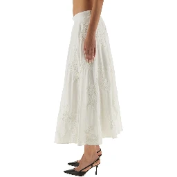 FLORAL MIDI SKIRT