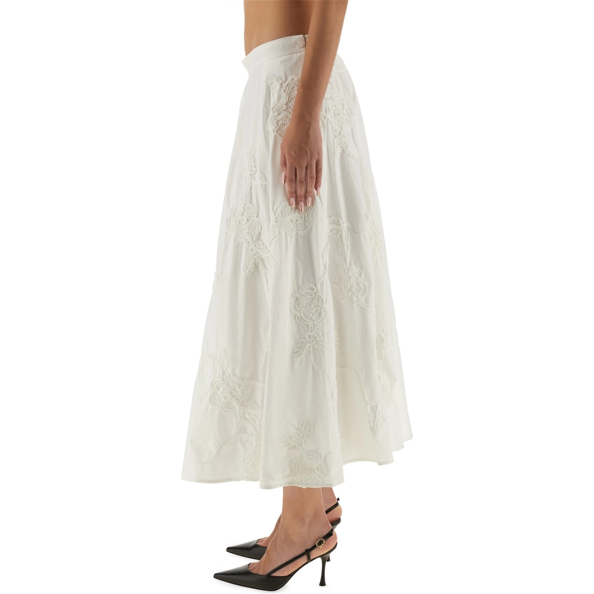 FLORAL MIDI SKIRT
