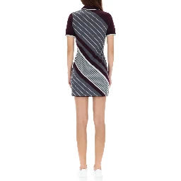"DIAGONAL" TENNIS POLO DRESS