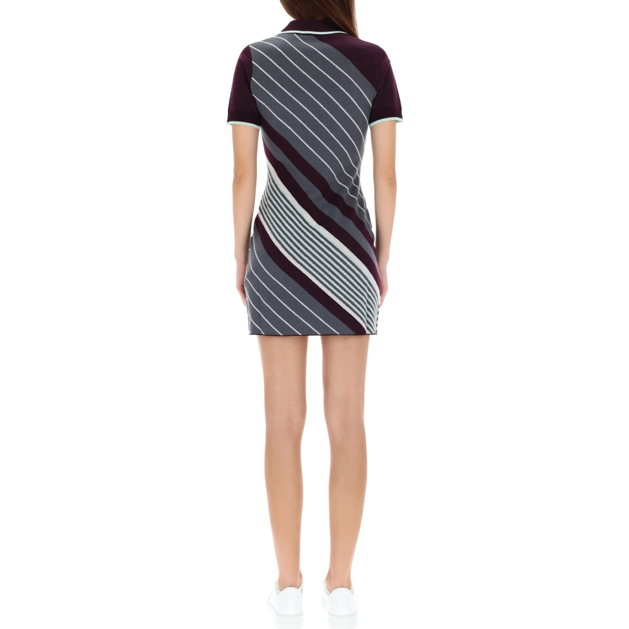 "DIAGONAL" TENNIS POLO DRESS