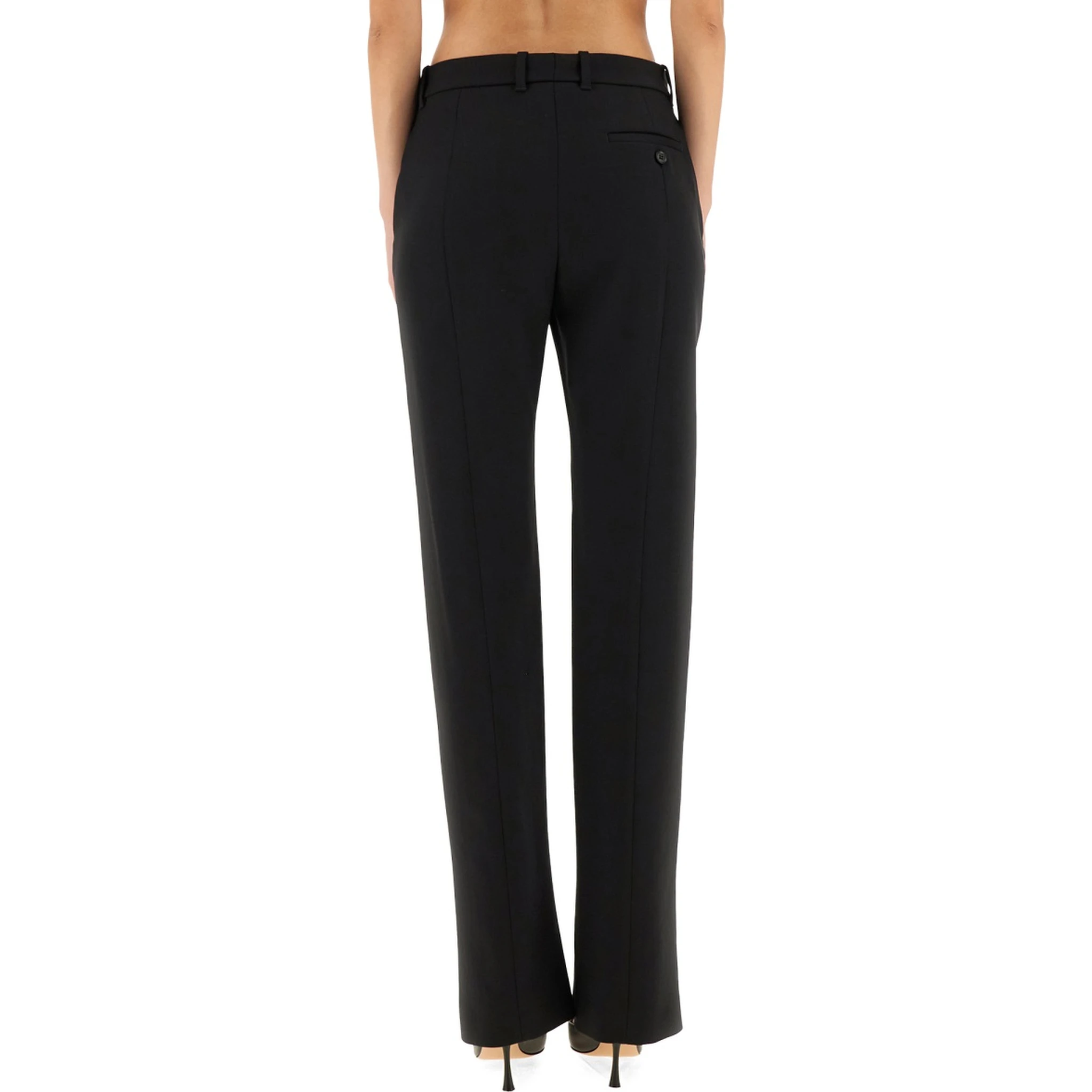 WOOL GABARDINE TAILORED PANTS