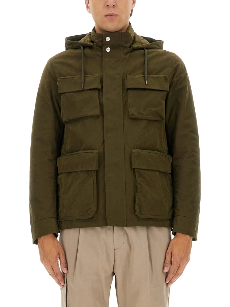 WAXED COTTON SHORT PARKA