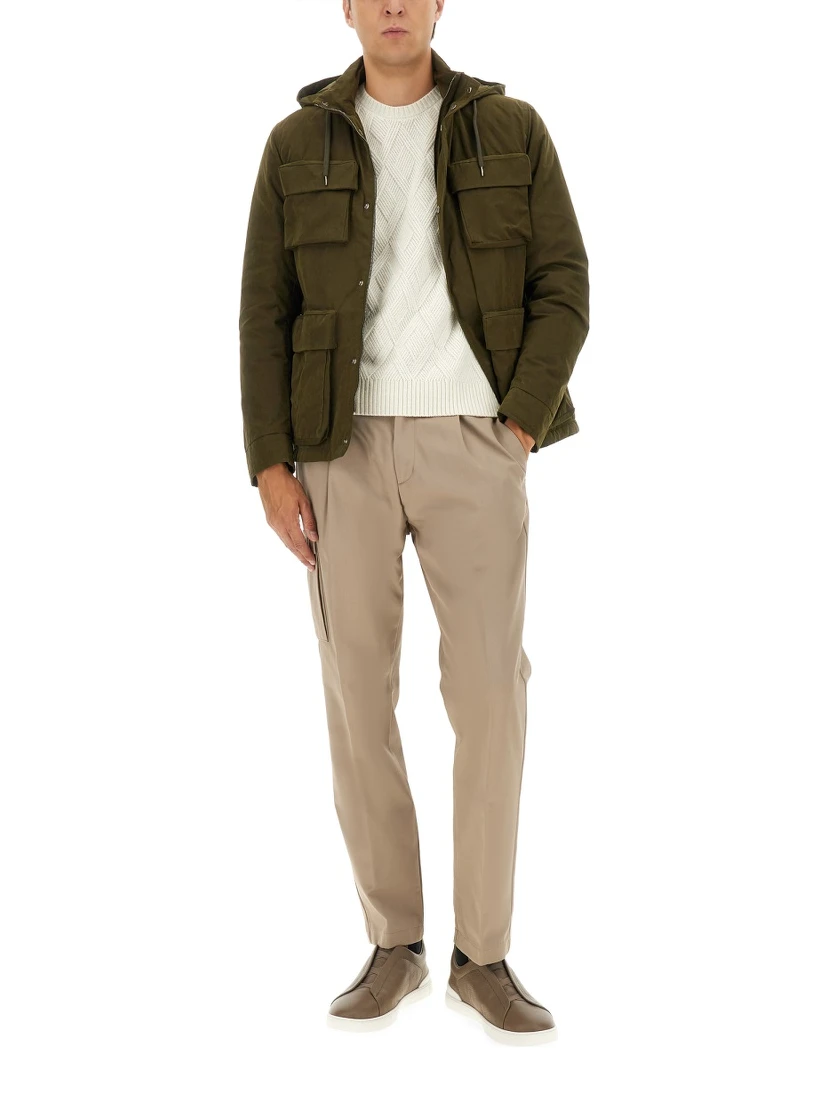 WAXED COTTON SHORT PARKA