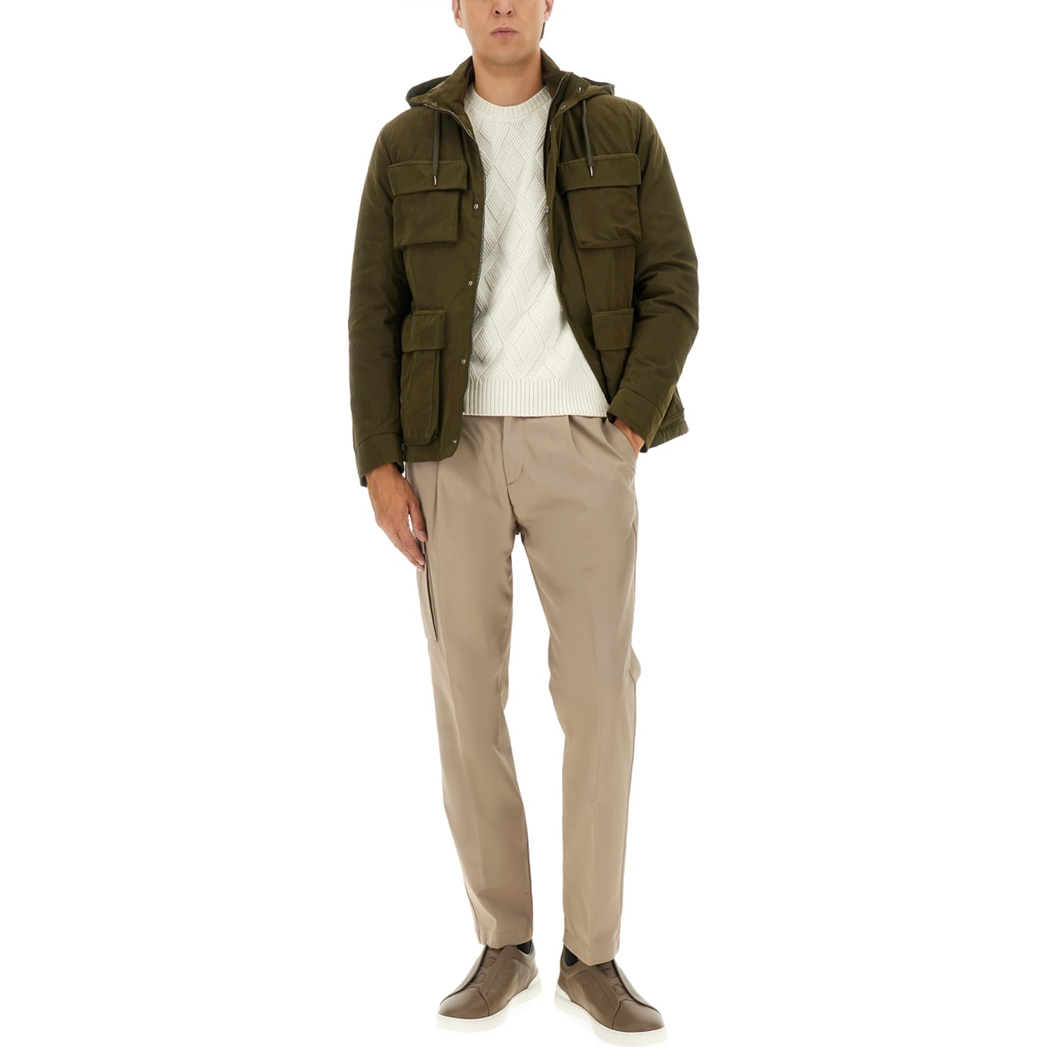 WAXED COTTON SHORT PARKA
