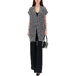 VEST WITH PERFORATED WORKMANSHIP