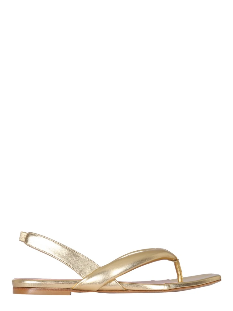 LEATHER SLINGBACK SANDALS