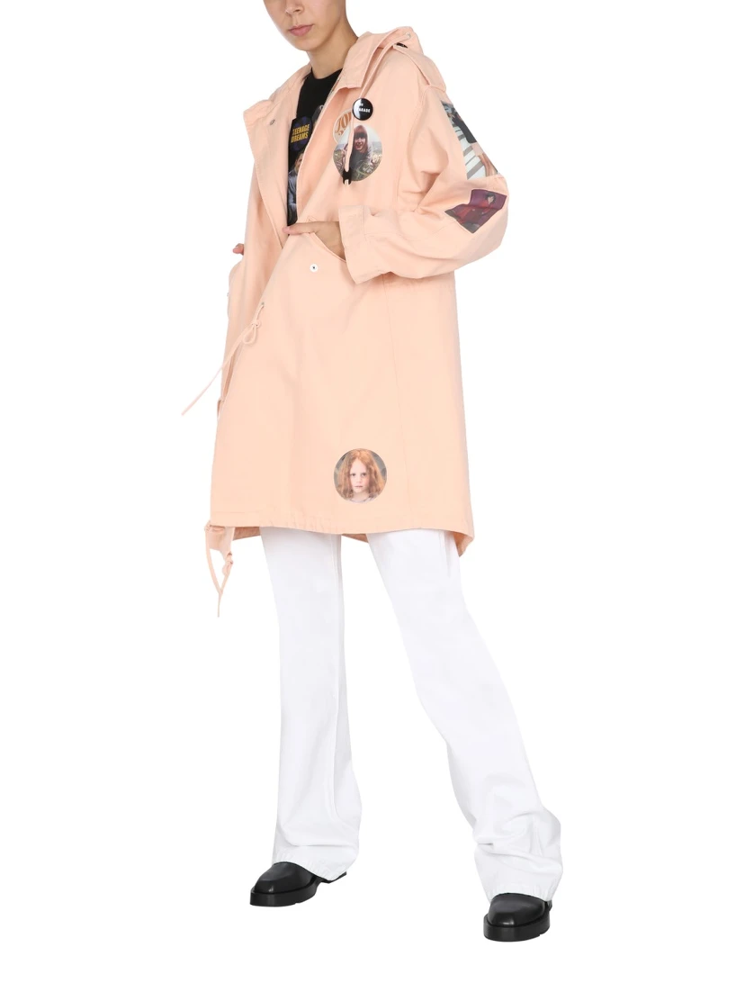 PARKA WITH LOGO PATCH