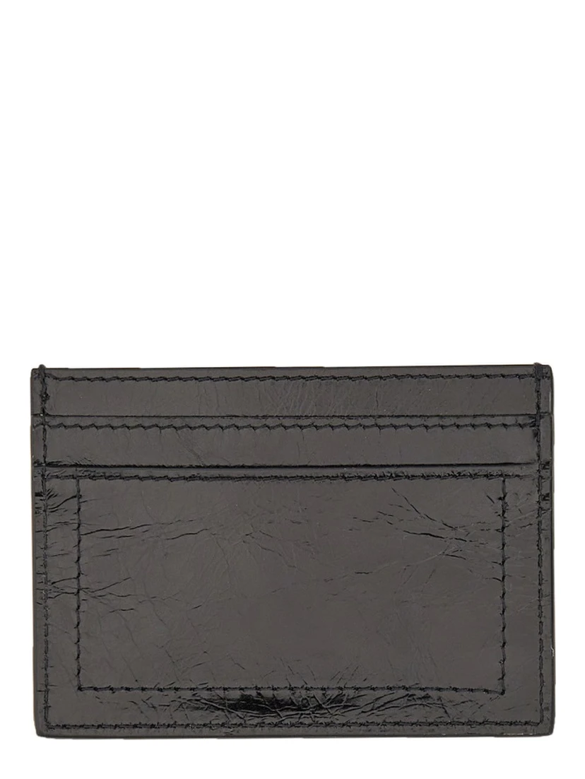 CARD HOLDER WITH GOLD PLAQUE