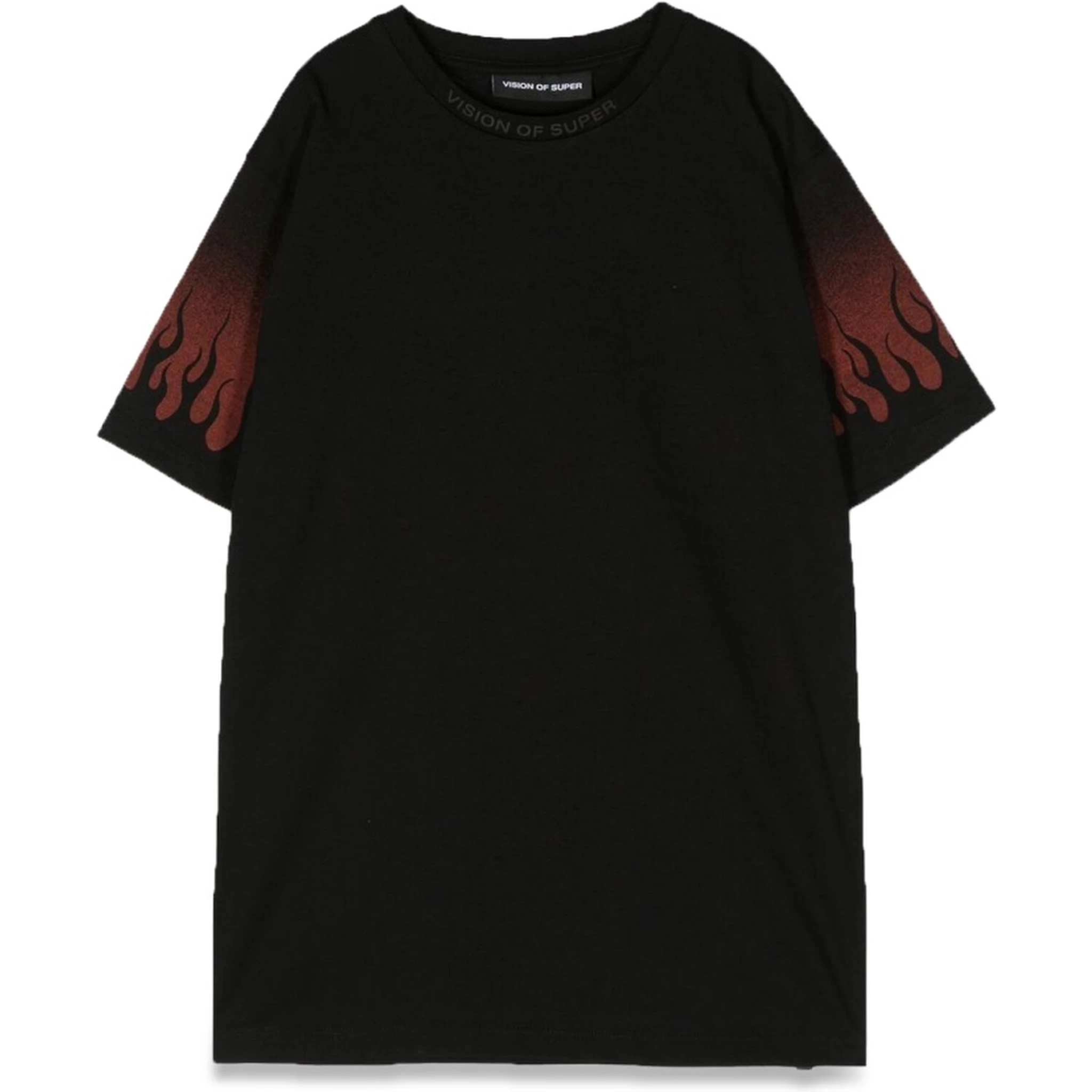 NEGATIVE RED FLAMES M/C T-SHIRT