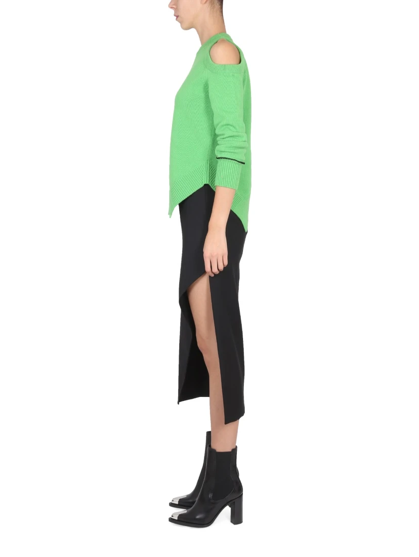 WOOL AND MOHAIR SKIRT