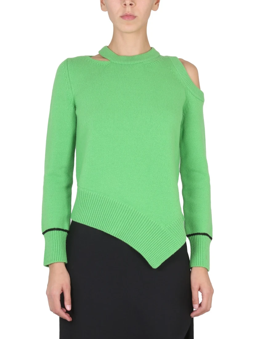 SWEATER WITH BARE SHOULDERS