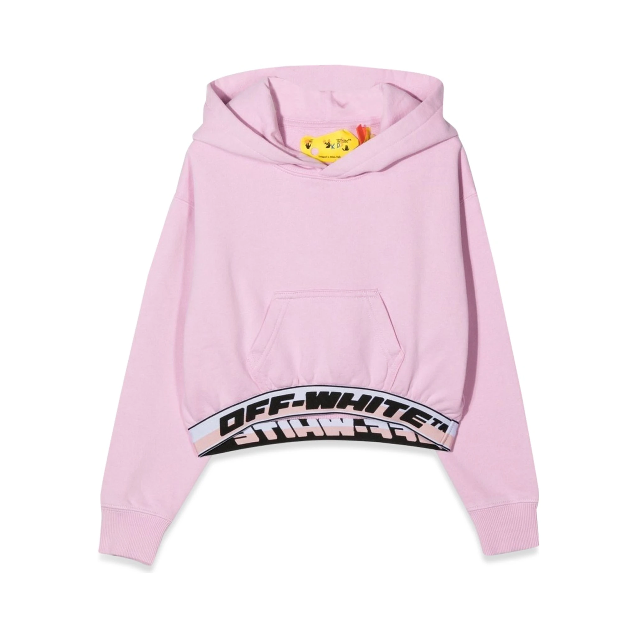 LOGO BAND HOODIE CROP