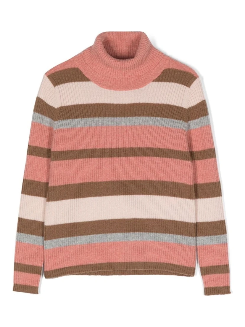 STRIPED TURTLENECK SWEATER