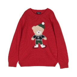 TEDDY BEAR CREW NECK PULLOVER