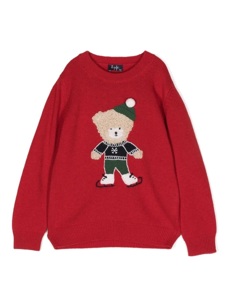 TEDDY BEAR CREW NECK PULLOVER