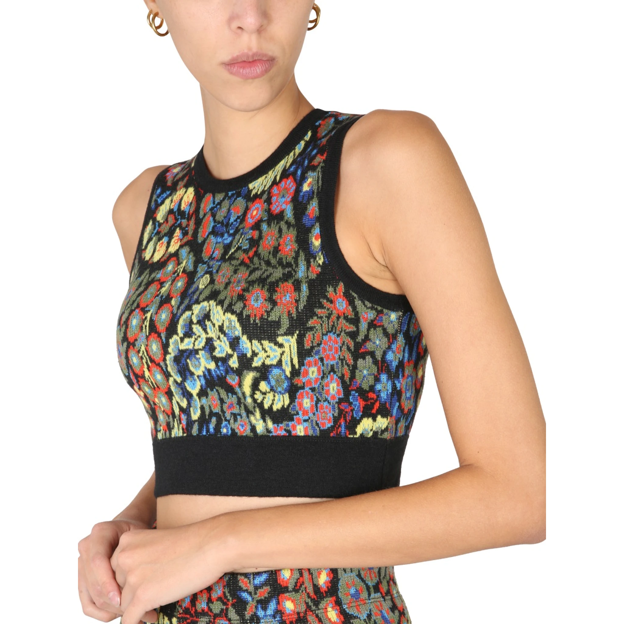 JACQUARD WOOL BLEND TOP AND LEGGINGS
