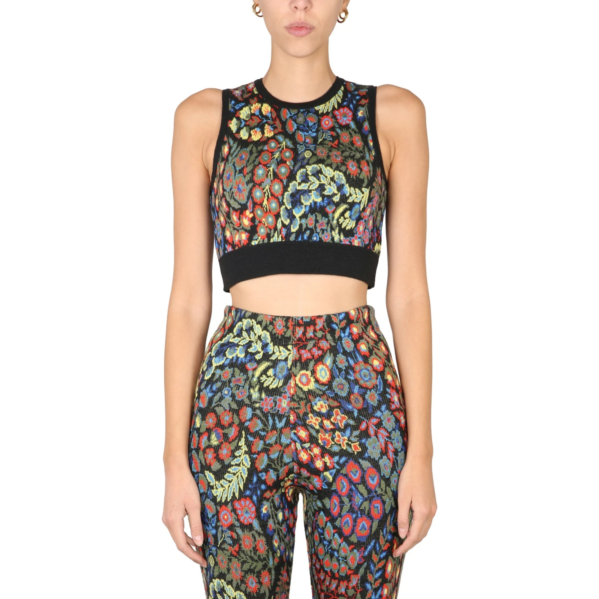 JACQUARD WOOL BLEND TOP AND LEGGINGS