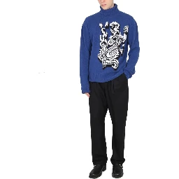 INLAID JACQUARD TURTLENECK SWEATER