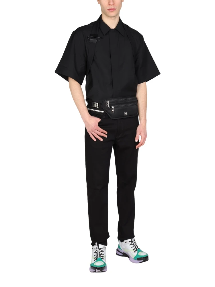 SLIM FIT JEANS WITH METALLIC DETAILS alternative