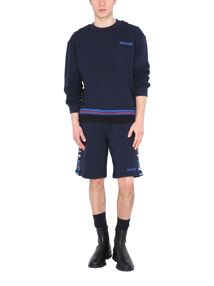 EMBROIDERED LOGO AND JACQUARD INSERT BERMUDA alternative