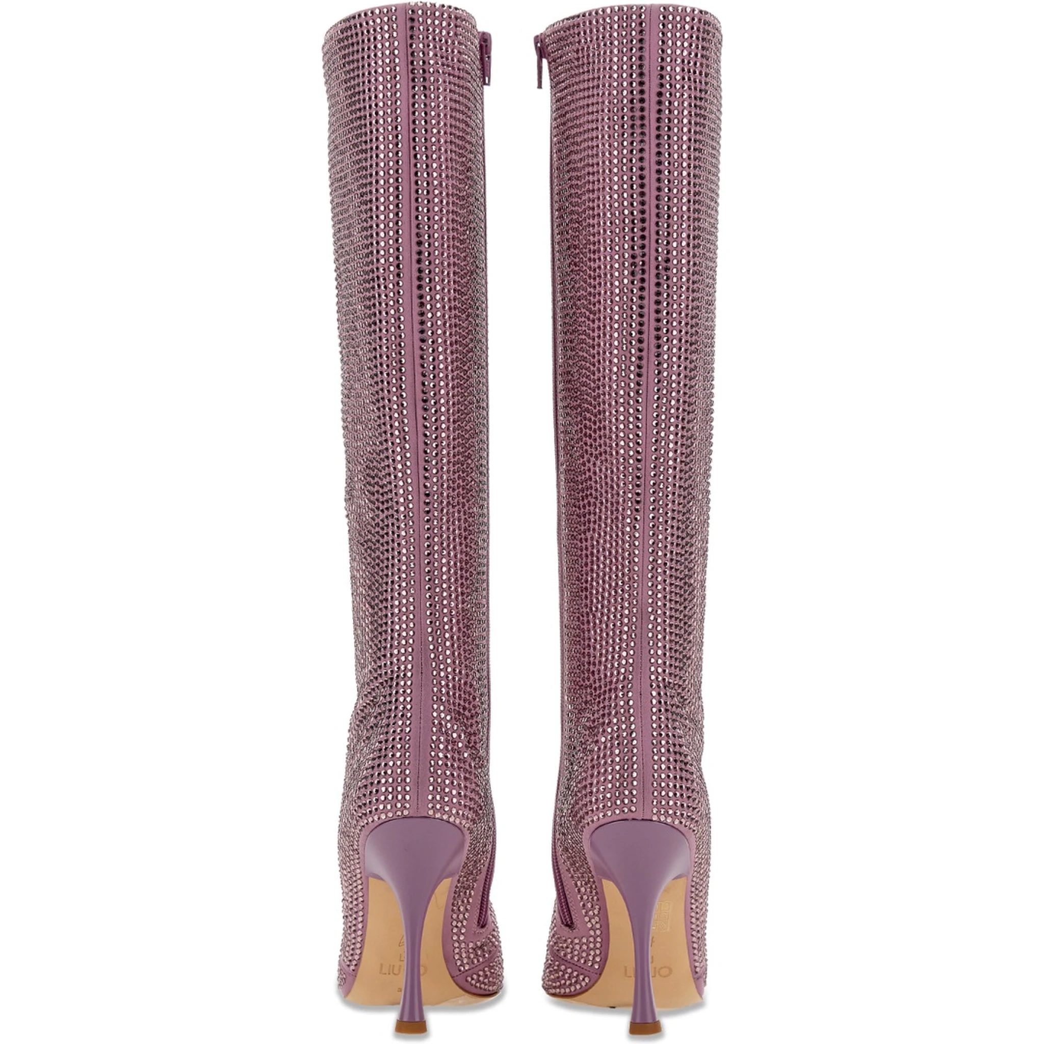 HIGH BOOT WITH RHINESTONES