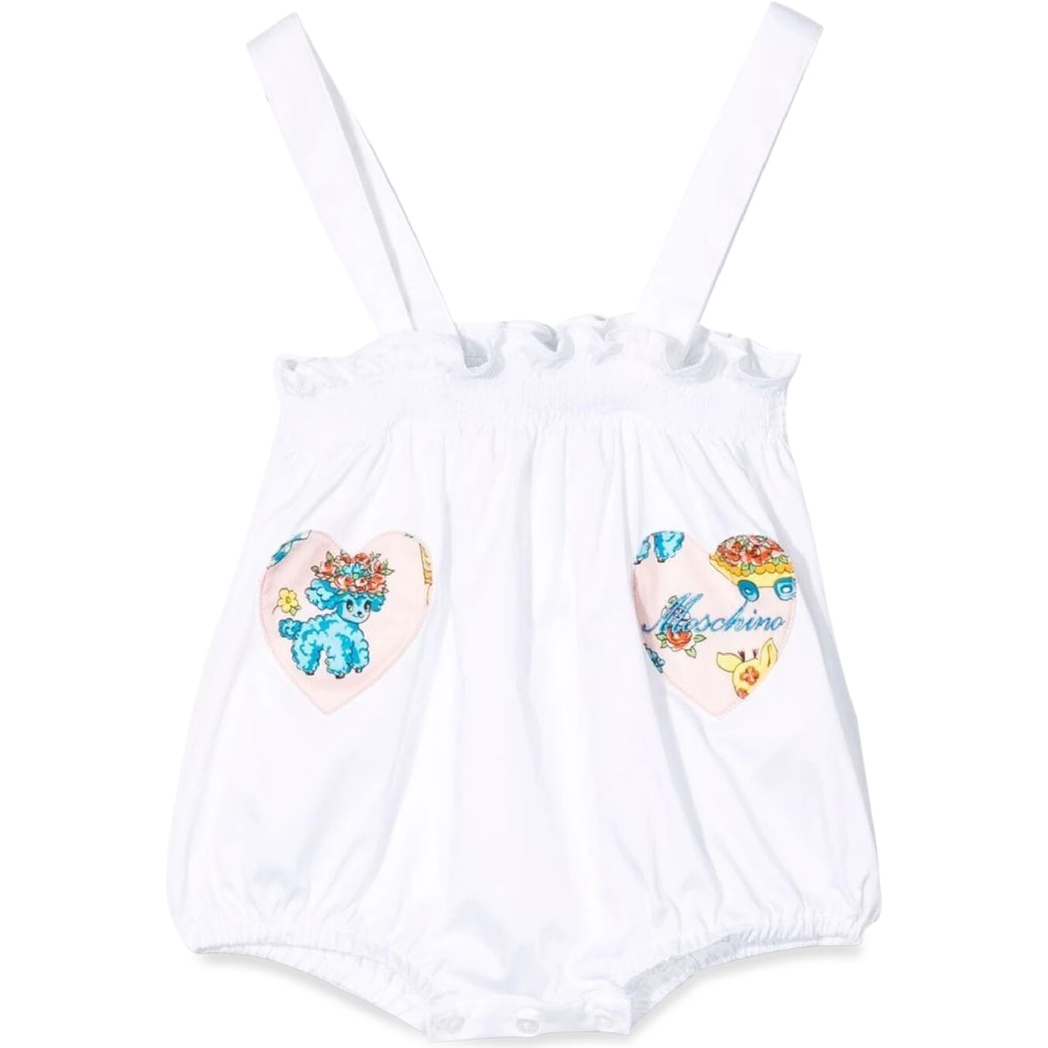 Graphic-print babygrow and beanie