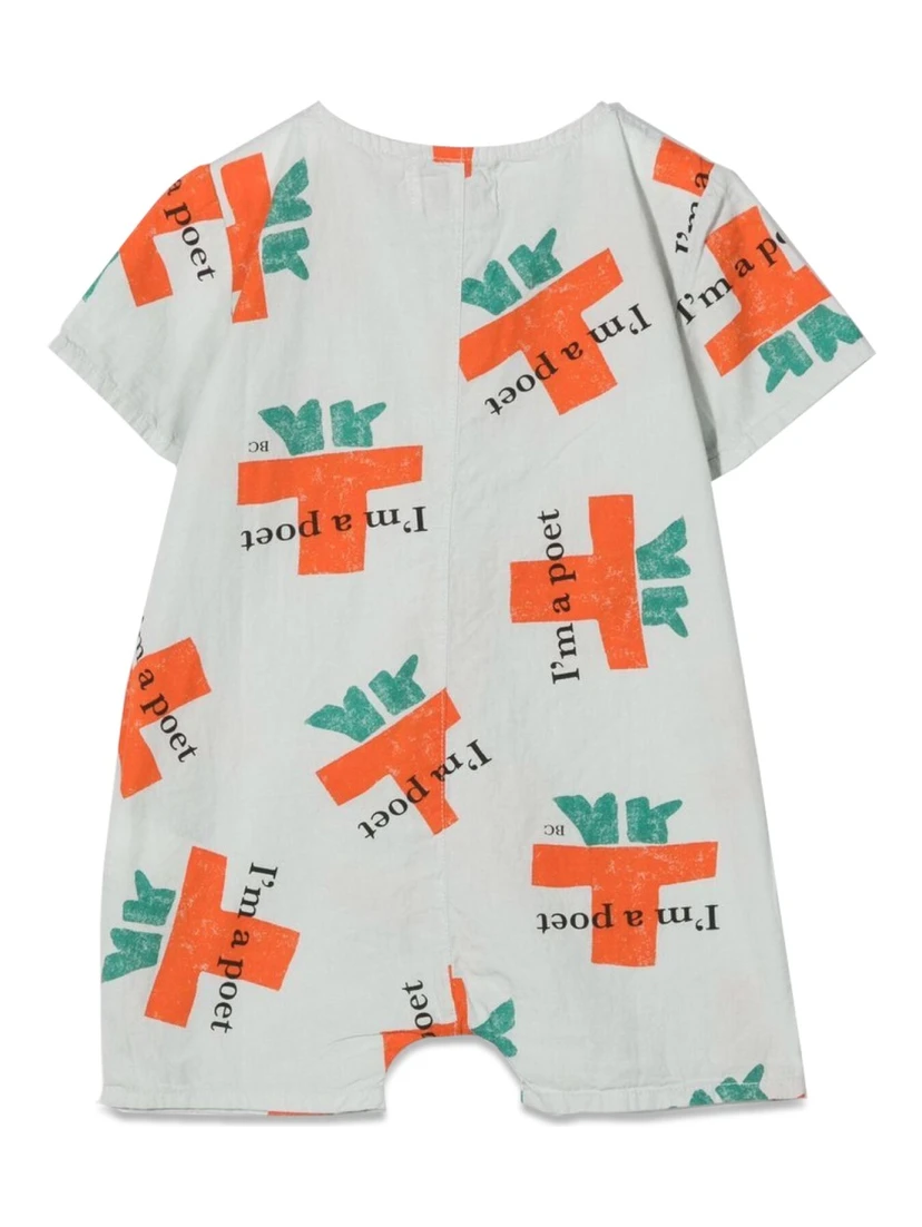 I'M A POET ALL OVER WOVEN PLAYSUIT