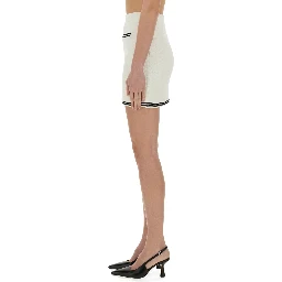 JACQUARD SKIRT WITH BOW