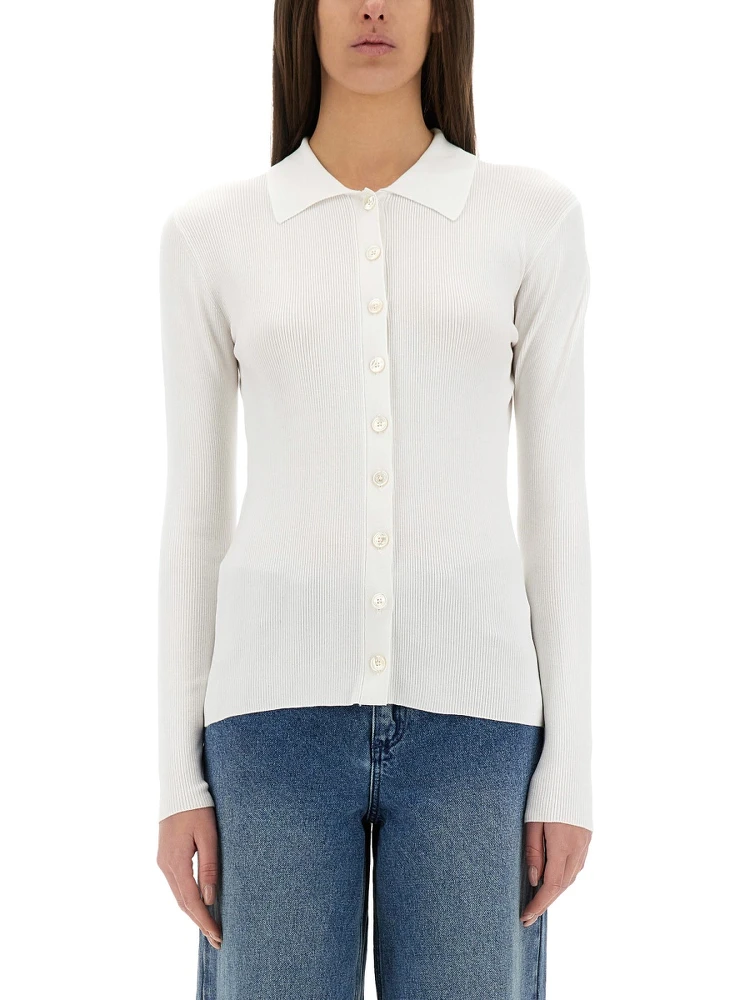 RIBBED CARDIGAN