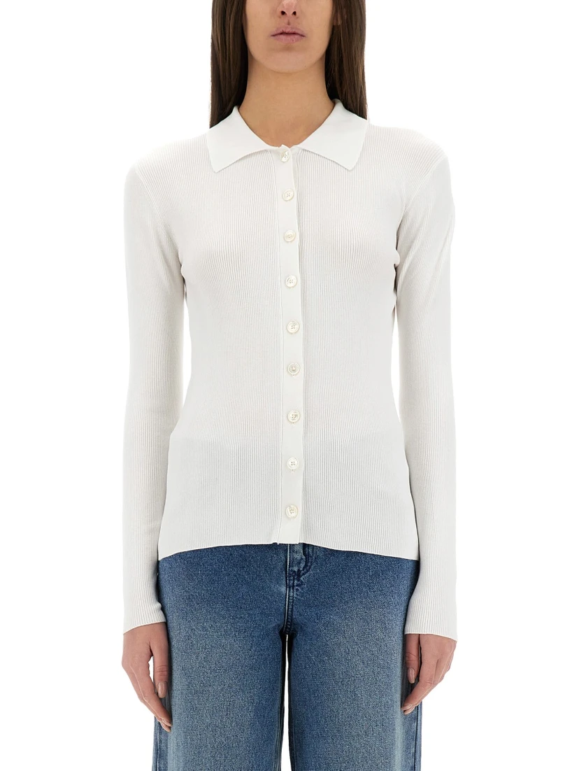 RIBBED CARDIGAN