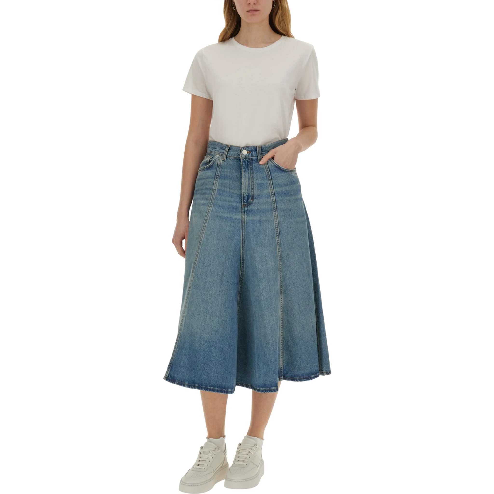 "SERENITY" MIDI SKIRT