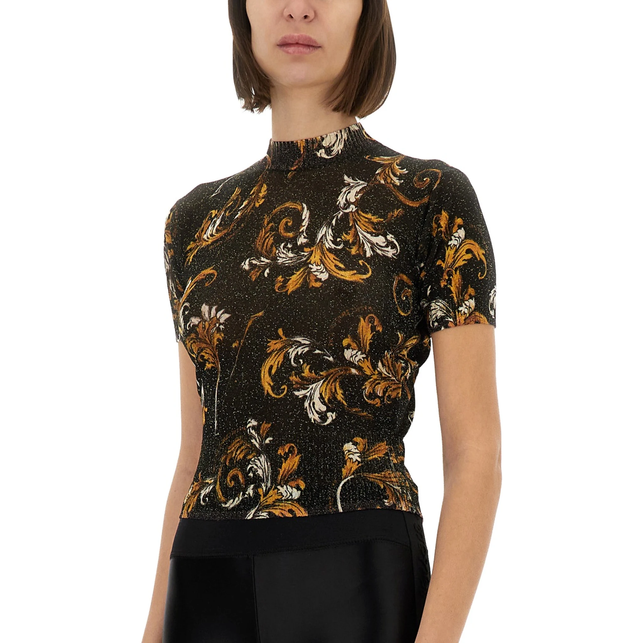"OUTLINE BAROQUE" KNITTED T-SHIRT