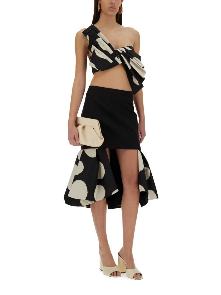 MIDI SKIRT WITH DOUBLE RUFFLES alternative