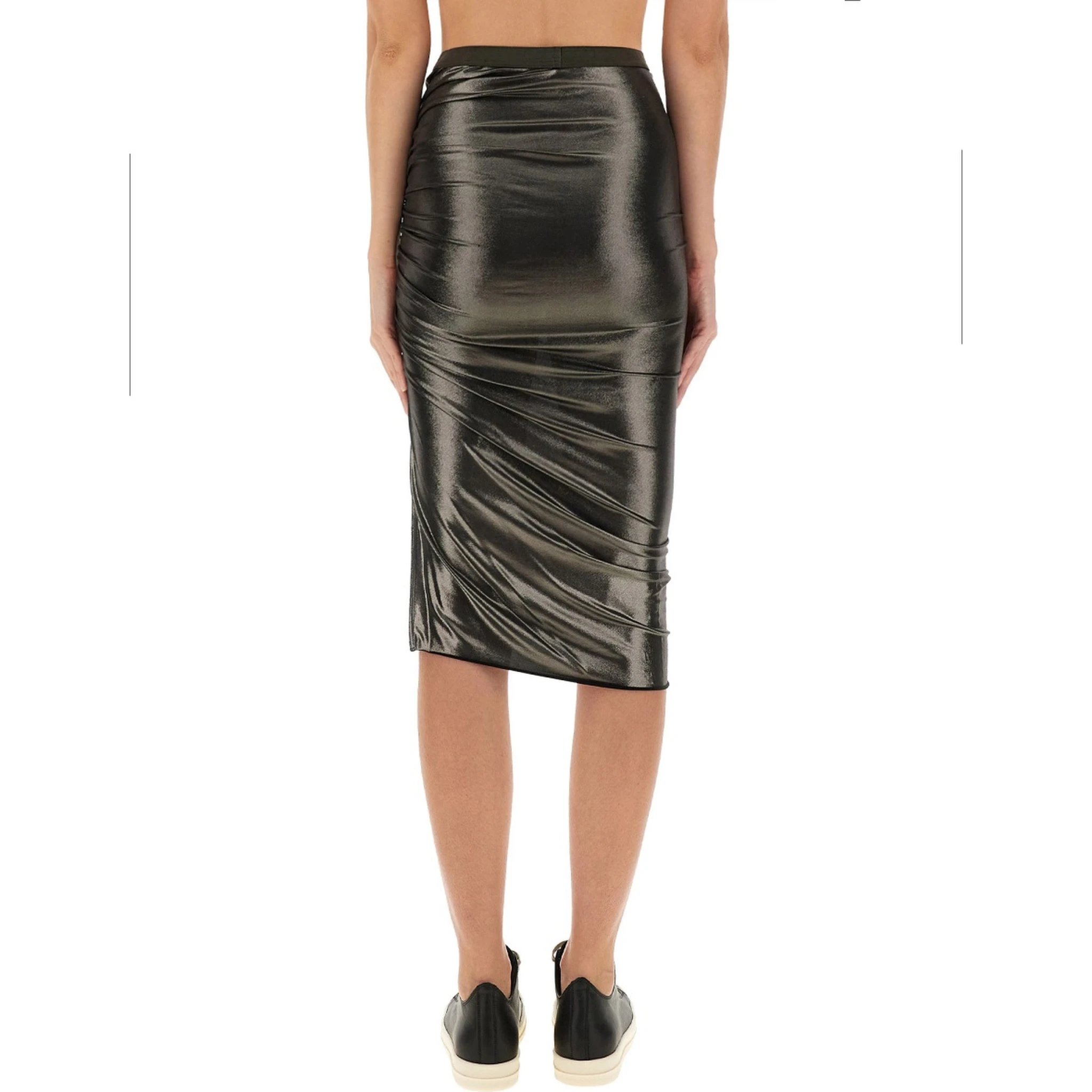 DRAPED MIDI SKIRT