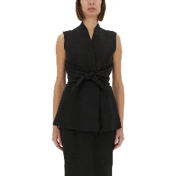 STRUCTURED SLEEVELESS JACKET