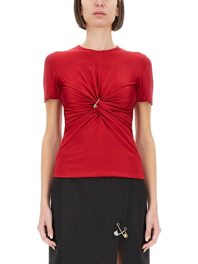 "SAFETY PIN" CURLED TOP