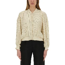 SILK BOMBER JACKET