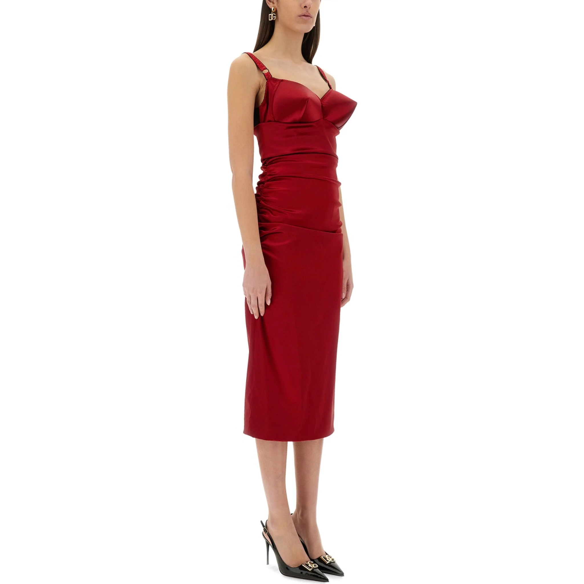 LONGUETTE DRESS WITH CONE CUPS