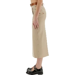 "TAILORED TWIST" LONG SKIRT